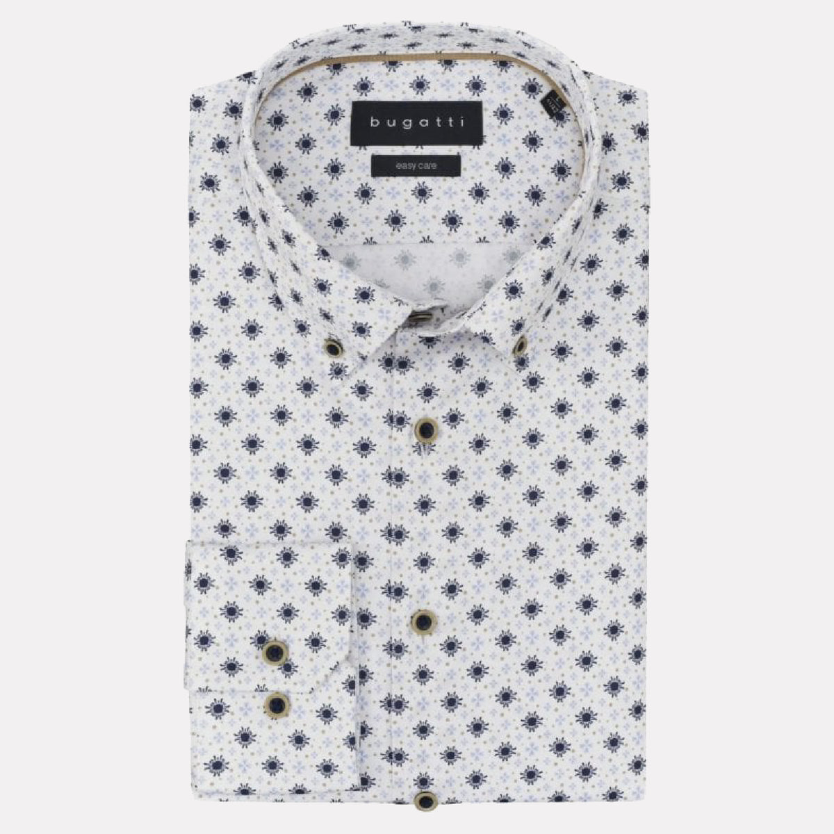bugatti dress shirts Casual Check Shirt, Red & Blue Multi thermal comfort Linen & Bugatti Bugatti men's