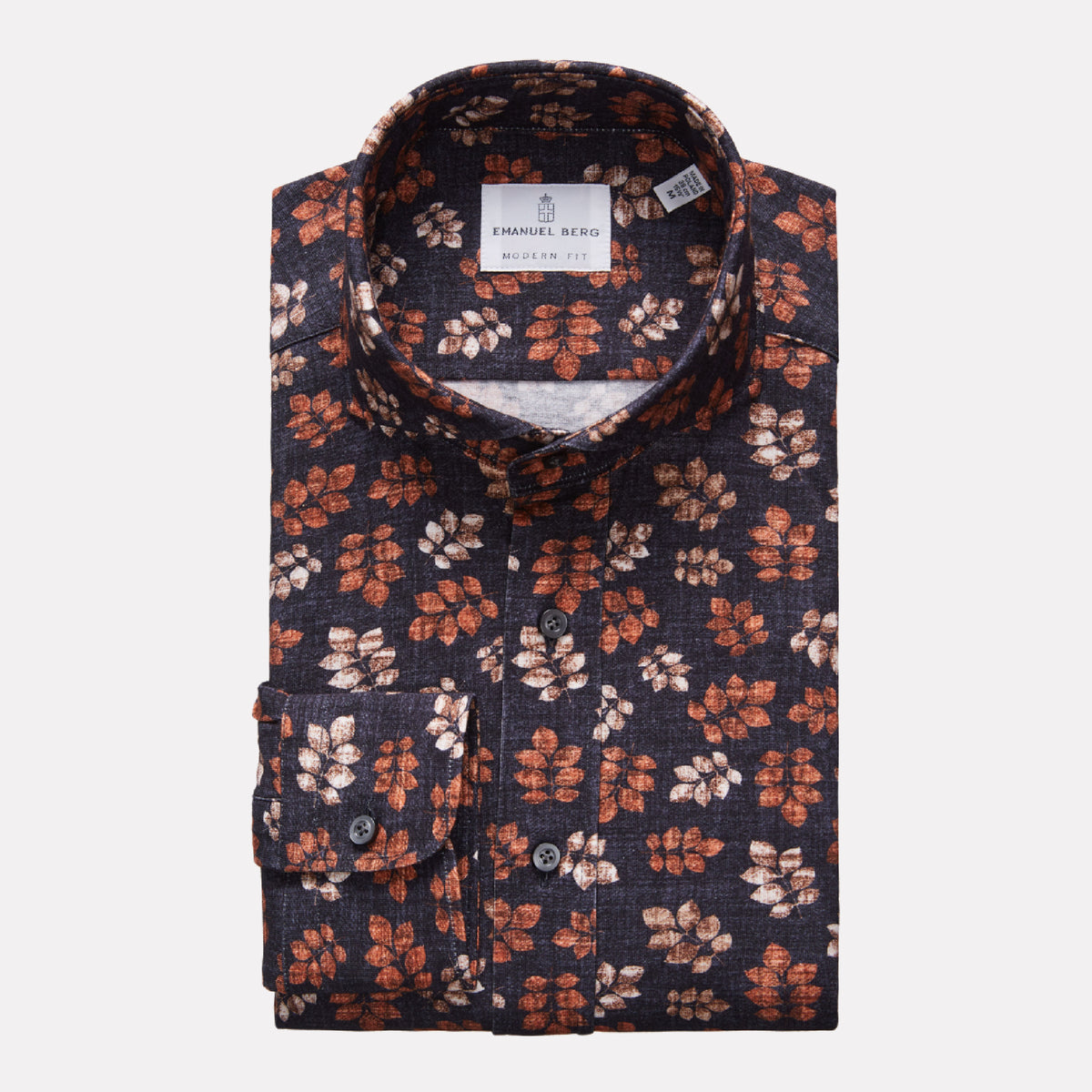 Men's Brown Knitted Detail Shirt main image 0