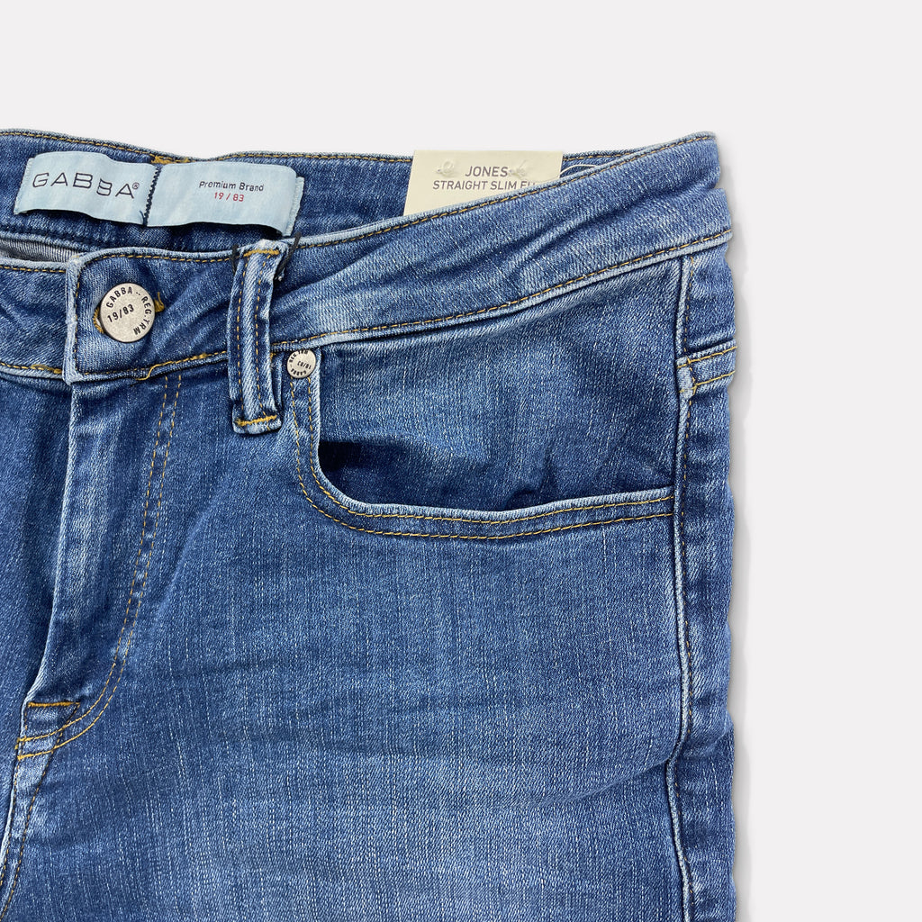 Drama Rise Kammer GABBA "Jones" Super-Stretch Jeans / Mid Blue Wash– Churchills-Crossings  Menswear